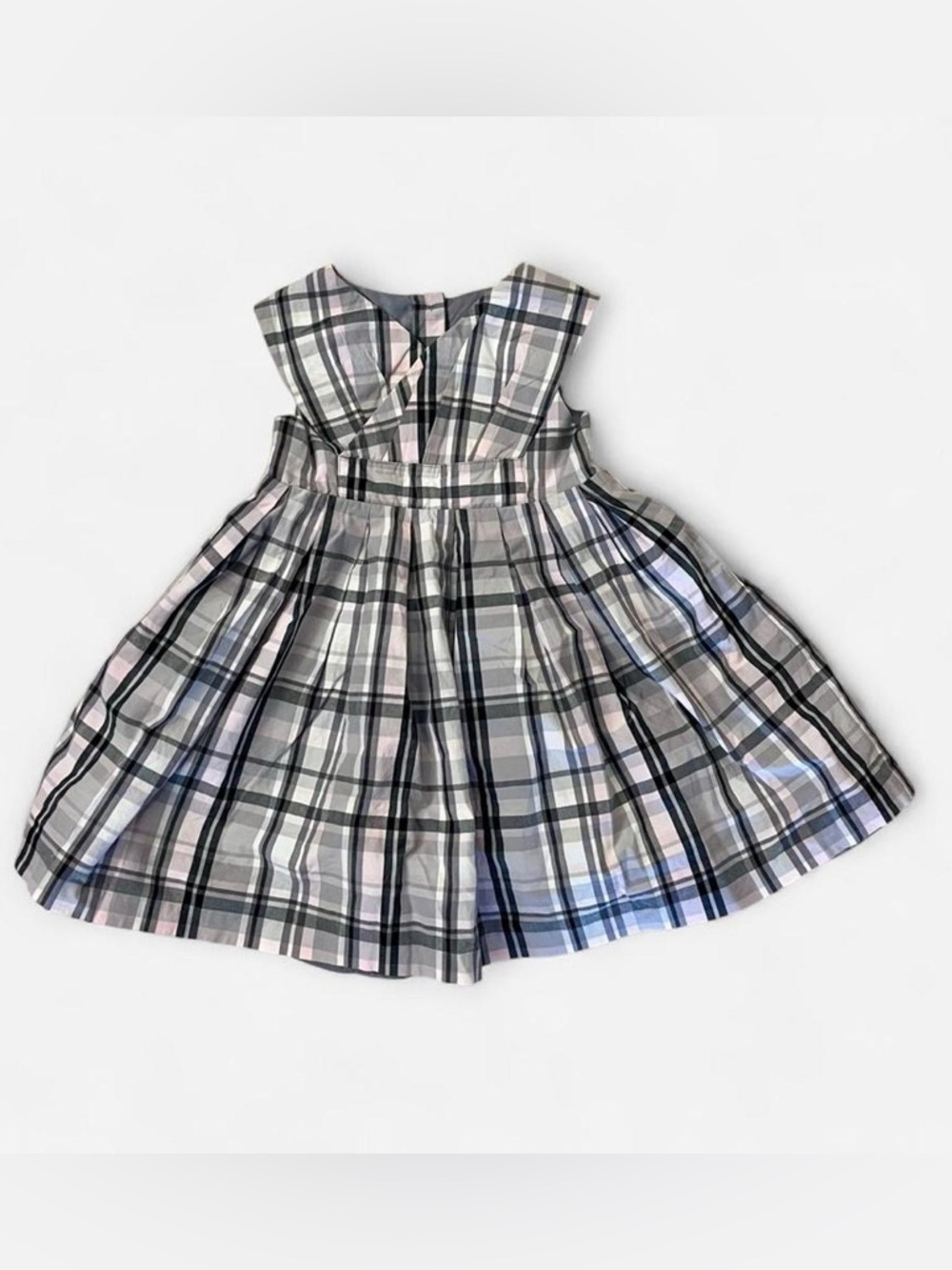 Vintage 2T Gymboree Pink and Grey Plaid Dress